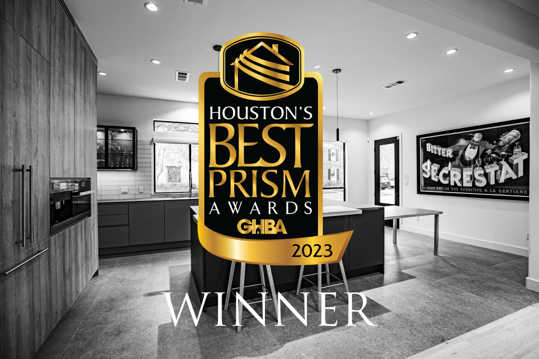 2023 PRISM Award winning kitchen remodel LBJ Construction Houston Remodeling